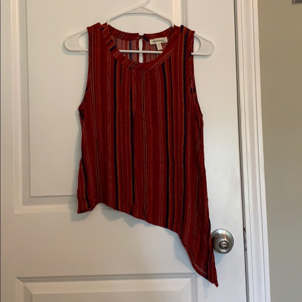 Red tank top